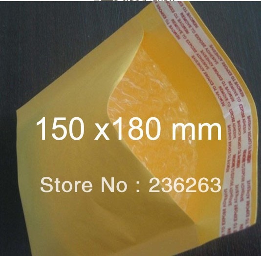 지금 bargin 가격 [150mm x 180mm] 50 pcs 크래프트 버블 메일러 패딩 봉투 가방